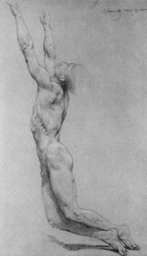  christ painting - Flagellation of Christ study in pencil Realism William Adolphe Bouguereau